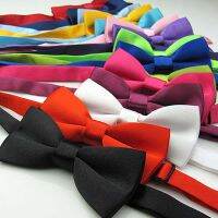 NEW Adjustable Classic KIDS Boys Plain Solid Wedding Bowties Bow Tie Satin Fancy Children Bowtie Pre-Tied Formal Nails Screws Fasteners