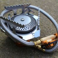 3500W Camping Gas Stove Portable Outdoor Stove Cooking Folding Gas Stove Foldable Split Burner with Box