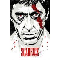 โปสเตอร์ Scarface ภาพวาดรูปกระป๋องตกแต่งผนังป้ายโลหะป้ายดีบุก-F14