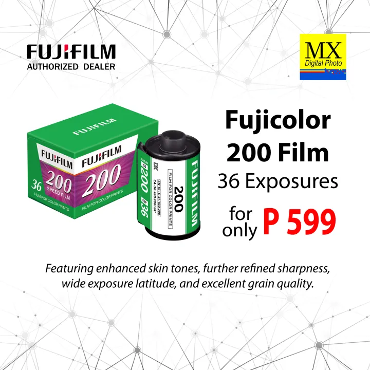 Authentic Fujifilm Fujicolor 200 Camera Film (36 Exposures/Shots ...