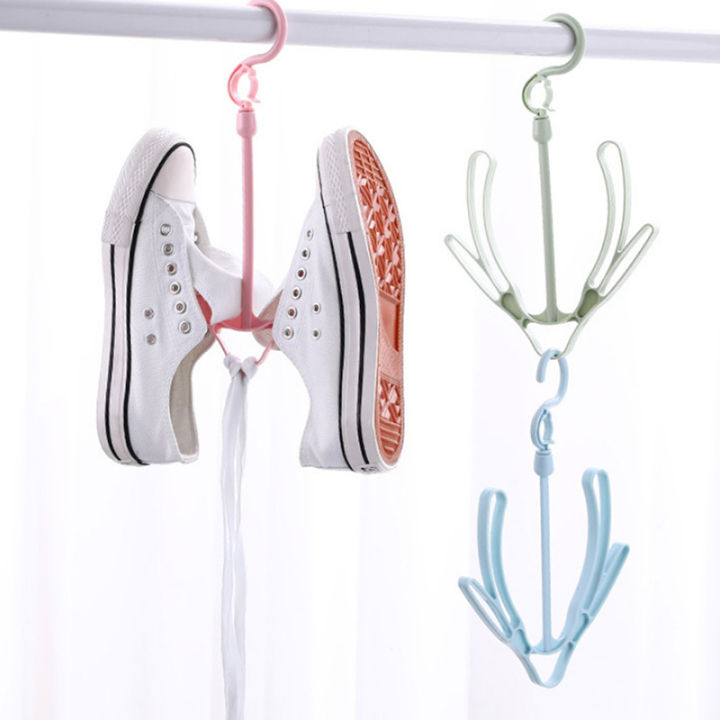 yizhuoliang-ชั้นวางรองเท้าอเนกประสงค์สำหรับแขวนผ้าบ้านชั้นวางรองเท้า-stand-creative-shoe-storage-organizer-ตะขอแขวนผ้า-windproof