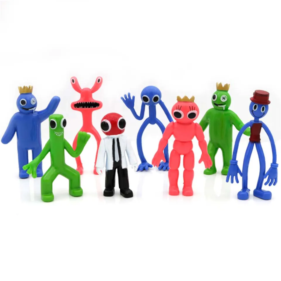 8pcs Rainbow Friends Model Toys Action Figures Birthday Party Cake