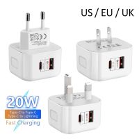 อะแดปเตอร์ติดผนังชาร์จเร็ว20W ที่ชาร์จสำหรับไอโฟน14/EU/USB สหราชอาณาจักร C ชนิดชาร์จเร็ว13 QC3.0