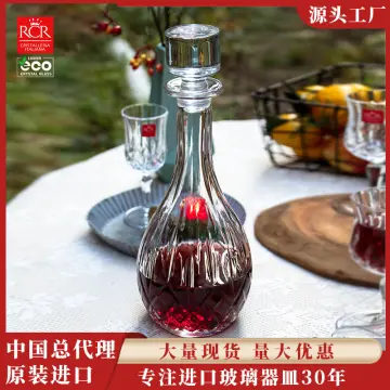 Relief Carved Decanter with Lid Lead-free Crystal Glass Wine Separator  High-end Wine Bottle Luxury