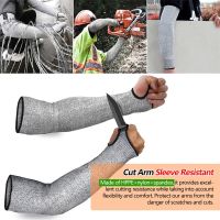 Cut Resistant Arm Sleeve Safety Anti-Puncture Garden Construction Automobile Glass Sleeves Level 5 HPPE