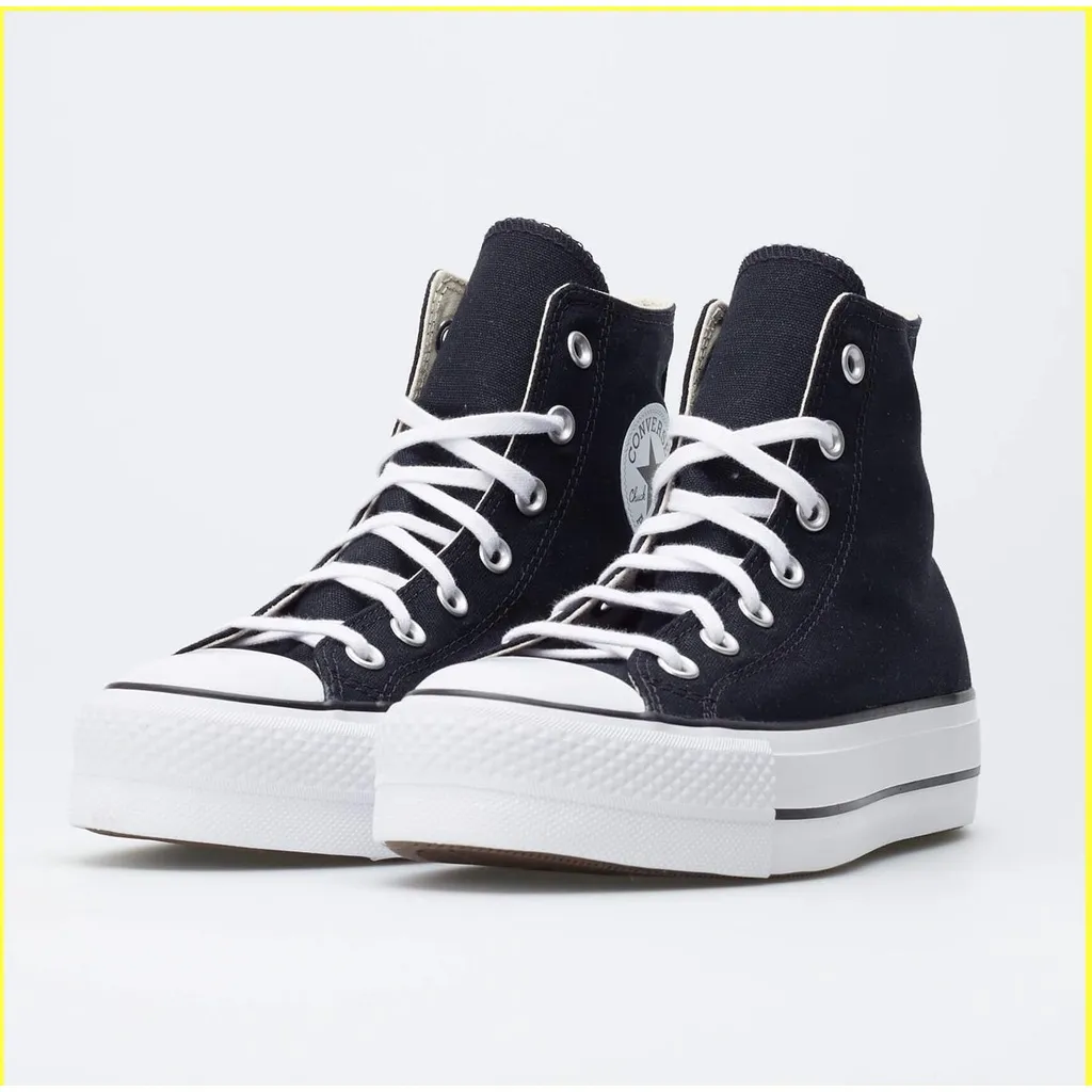 Giày Sneaker Converse Chuck Taylor All Star Canvas Platform High black (  Full box) 