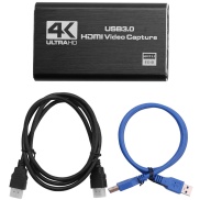 Audio Video Capture Card, 4K USB 3.0 Capture Adapter Video Converter for