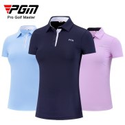 PGM Summer Women Golf Short-Sleeved T Shirt Ladies Shirts Sports Slim
