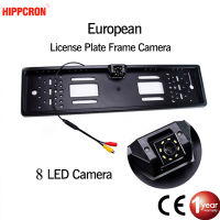 SINOVCLE Car Rear View Camera EU European License Plate Frame Waterproof Night Vision Reverse Backup Camera 4 Or 8 LED light