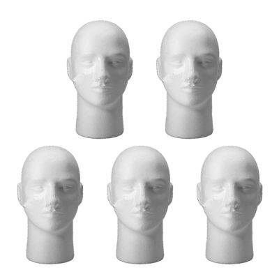 5X Male Female Foam Styrofoam Mannequin Manikin Head Stand Model Wig Hat Display, 2