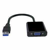 Adaptor USB 3.0 ke VGA konverter Multi Display kartu Video eksternal untuk Win 7/8/10 Desktop Laptop PC Monitor proyektor