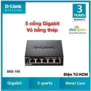 Gigabit Vỏ thép- Bộ chia mạng Switch 5 cổng RJ45 10 100 1000 Mbps-D