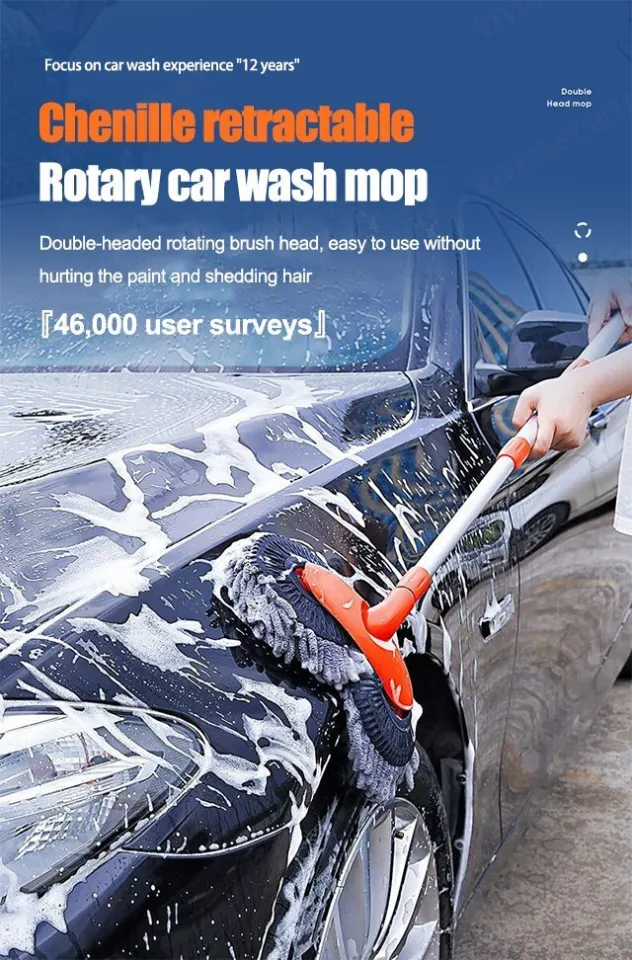 Retractable Rotary Car Wash Mop