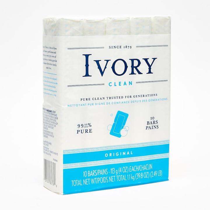 Ivory Clean Soap Bar Original 4oz (10 Bars) | Lazada PH