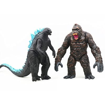 Monsterverse Godzilla Vs คิงคองตุ๊กตายางนิ่มสัตว์ประหลาดเผาไหม้ก๊อดซิลล่า16ซม.