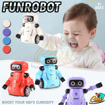[พร้อมส่ง]FUNROBOT หุ่นยนต์โรบอทไขลาน ตอนขยับแขนและหัวขยับไปมา วัสดุคุณภาพดี ราคาถูก