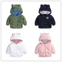 Newborn Baby Coat Jacket Velvet Cartpoon Rabbit Bear Infant Toddler Hoodies Cloth