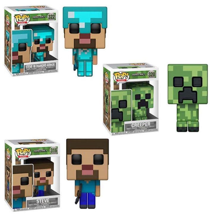 funko-pop-minecraft-creeper-โมเดลตุ๊กตาของเล่นสําหรับเด็ก