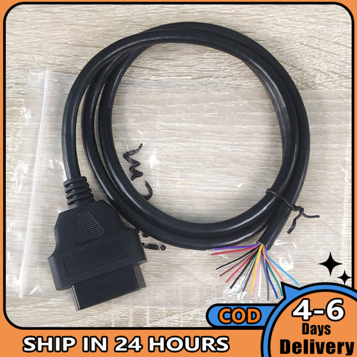 obd2หญิง16-pin-car-diagnostic-extension-cable-100ซม-รถยนต์-fault-diagnosis-interface-plug-connector