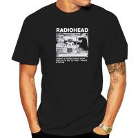 NEU Radiohead North America Tour T-shirt EU Size Men Women Concert Tee Shirt Black Pure Cotton Short Sleeve Tees Hip Hop Tshirt