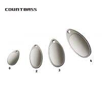 (CIYS outdoor) COUNTBASS 50ชิ้นขนาด012346เหล็กชุบนิกเกิลเรียบฝรั่งเศสปินเนอร์ใบมีดนิกเกิลเสร็จสิ้น DIY เหยื่อตกปลารอกหัตถกรรม