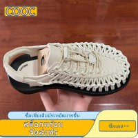 ส่งจากกรุงเทพ【? 1-2 วันรับสินค้าเลย】รองเท้าถัก​เชือก​รัดส้นสไตล์COOC สีกากี รองเท้าเที่ยวชายหาด เดินป่า ทำงาน พื้นนุ่ม(16 สี✨ 35-46 หลา)