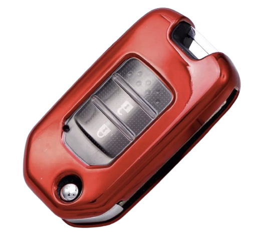 auto-style-เคสกุญแจรีโมทรถยนต์-tpu-key-ปลอกกุญแจ-honda-civic-crv-jazz-มีสี-แดง-ดำ-ฟ้า-เงิน