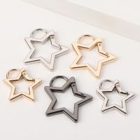 1 Zinc Alloy Star Clasps Clip Purse Handbag Keychain Outdoor Camping Climbing Hiking