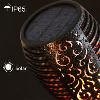 123396 led solar flame light outdoor solar lights landscape patio light garden decor lawn light outdoor plug-in solar light