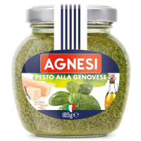 ซอสเพสโตสูตรดั้งเดิม เพสโต้ อัลลา เจโนเวเซ่ ตรา แอคเนซี 185 กรัม Pesto Alla Genovese Sauce Agnesi 185 g.