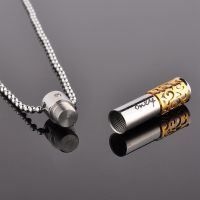 Necklace for Men Perfume Oils Aromatherapy Diffuser Pendant Jewelry