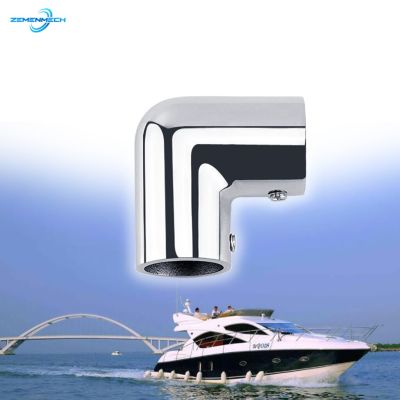 22mm 25mm Pipe Connector Marine Boat Yacht Hand Rail Fitting 90 Degree Elbow Hardware Tube Railing Handrail 316 Stainless Steel Accessories