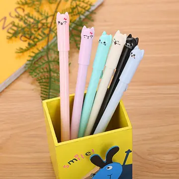 6pcs Japanese Stationery Cute Pens School Korean Stationery Pen Kawaii Pen  0.5mm