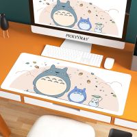 Large Gaming Mousepad Cute Totoro Mouse Pad Compute Mouse Mat Gamer Stitching Desk Mat For PC Keyboard Mouse Carpet 400x900mm