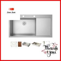 ซิงค์ฝัง 1หลุม 1พัก HAFELE MARIA 495.39.604 สีเงินBUILT-IN SINK HAFELE MARIA 495.39.604 1B1D SILVER **สอบถามเพิ่มเติมได้จ้า**