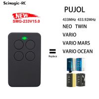 2023 latest PUJOL Rolling Code 433MHz ประตูโรงรถรีโมท Copy MARTE P215 TWIN VARIO Garage Control Opener