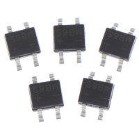 Heartsbat 0.5A MB6S 600V SOP-4หลอดอิเล็กตรอนกระแสตรงแผ่นปะสะพานซ้อนบางเฉียบ50ชิ้น