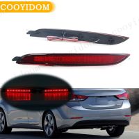 1 Pair LED Rear Bumper Tail Lights For Hyundai Elantra 2012 2013 2014 Fog Lamps Brake Stop Signal Reflector Rear Indicator