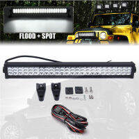 Flood Combo ไฟบาร์ LED แถว Tri-Row 22นิ้ว216W รถบรรทุกเรือออฟโรด