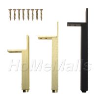 1pc Aluminium Alloy Furniture Legs For Sofa Leg Tea Table Support Leg Cabinet Foot Metal Furniture Feet Hardware Black Gold Furniture Protectors Repla