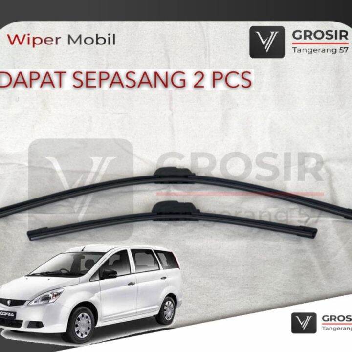 WIPER PROTON EXORA FRAMELESS / WIPER MOBIL PROTON EXORA 2 PCS Lazada
