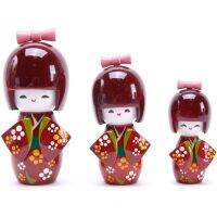 Japanese-style doll set restaurant table decoration puppet Japanese style solid wood hotel home high-end cute