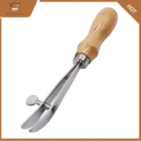 RESIGH FASHION เหล็กเหล็กไร้สนิม หนัง Scriber ทำจากไม้ การ์ดเกลียว ปรับ edger ของใหม่ ทำด้วยมือดีไอวาย หนัง scribing ล้อ edger เครื่องหนังแท้