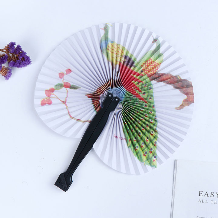 baoda-พัดลมมือถือฤดูร้อนจีนพับมือพัดลมพิมพ์กระดาษตกแต่งของขวัญ