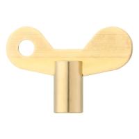 【YF】 7MM Brass Venting Air Valve Radiator Plumbing Bleed Solid Water Tap Faucet Accessories Switch Use Square Spool Bleeding Key