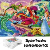 Disney Peter Pan Series Puzzle Captain Hook Large Puzzle Game Toys Gift Classic Cartoon Characters Princess Board Games Hobbies