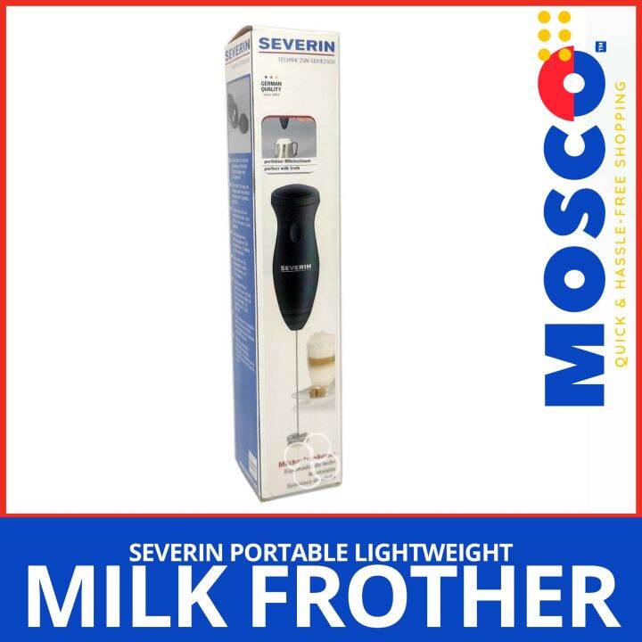 SEVERIN PORTABLE MILK FROTHER BATTERY OPERATED LIGHWEIGHT WELL
