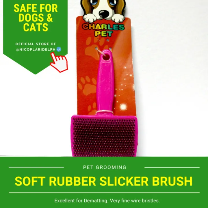 Slicker Rubber Brush for Dogs and Cats Lazada PH