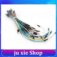 JuXie store 1/3set 65pcs/Lot Mixed Jumper wires Male to Male Solderless Flexible Breadboard connector Cable Bread plate line test lead wire