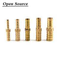 4 5 6 8 10 12 14 19 25mm Brass Pneumatic Tower Barb Pipe Fittings Straight Through Reducer Oil Water Gas Adapter